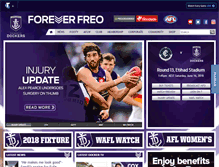 Tablet Screenshot of fremantlefc.com.au